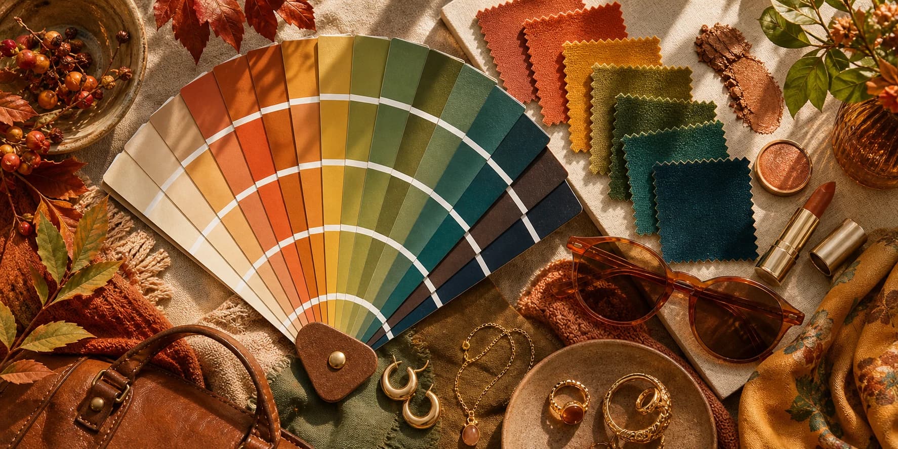 True Autumn color palette guide style board