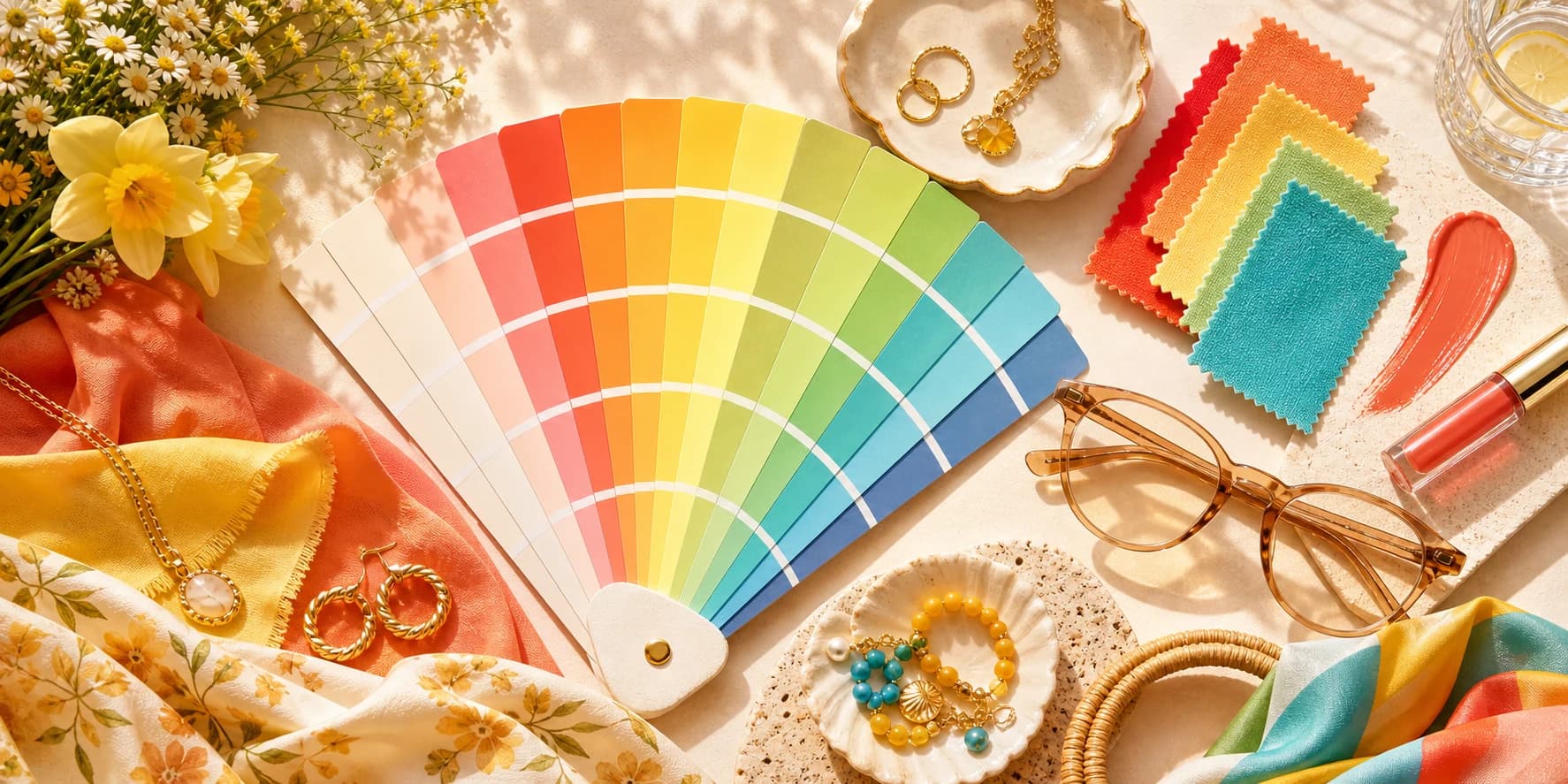 True Spring color palette guide style board