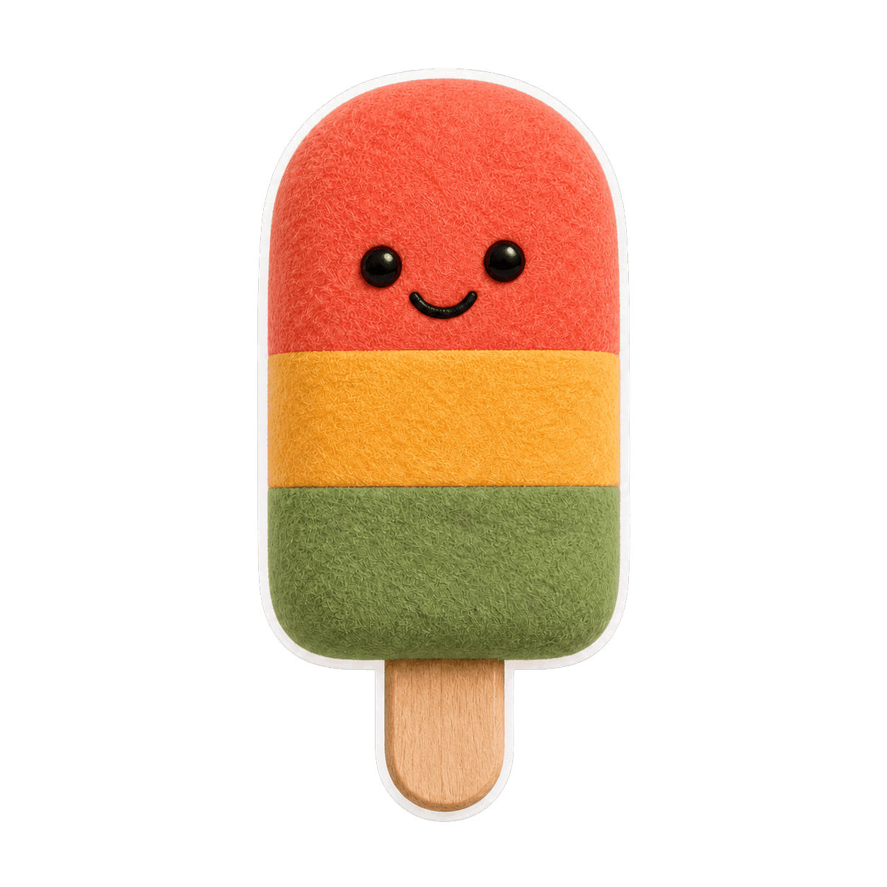 Plush Pali popsicle mascot.